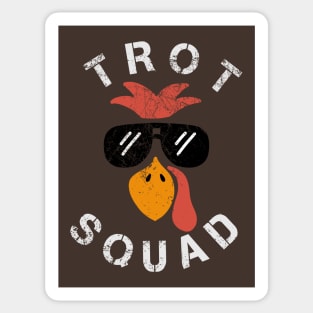 Trot Squad Turkey Thanksgiving Sticker